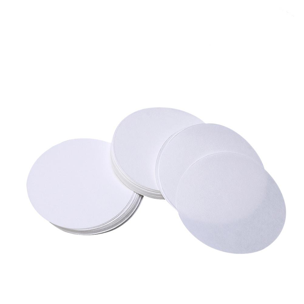 100 PCS 12.5cm Dia Premium Discs Medium Flow Rate Qualitative Filter Paper (White)