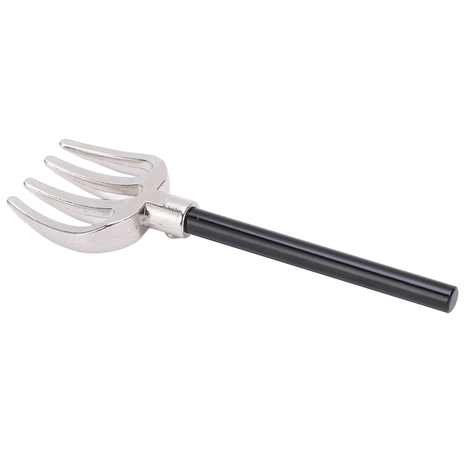 RC Car Metal Four Fork Simulated Decorations Tool for 1/10 Remote Control Car GeneralBlack Silver