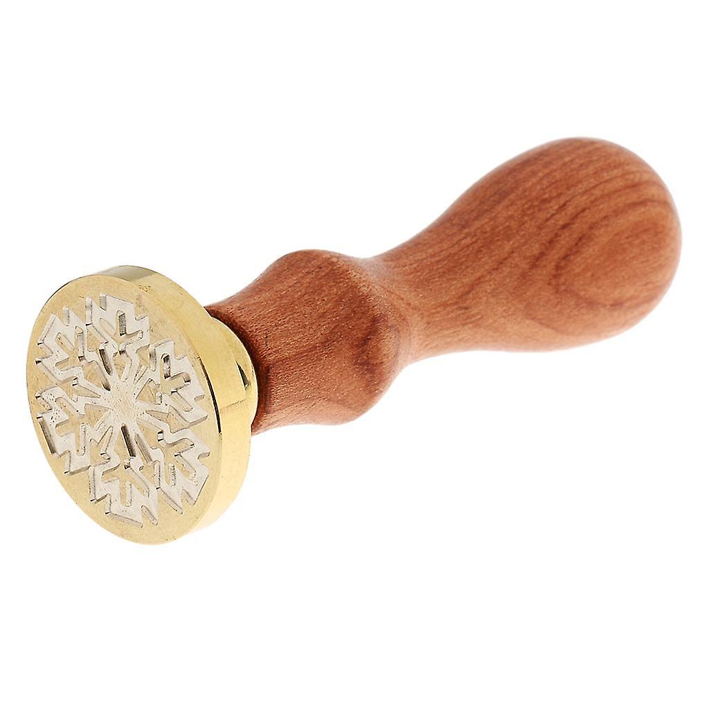 Initial Retro Seal Wax Xmas Snowflake Sealing Stamp Stick for Invitations #1