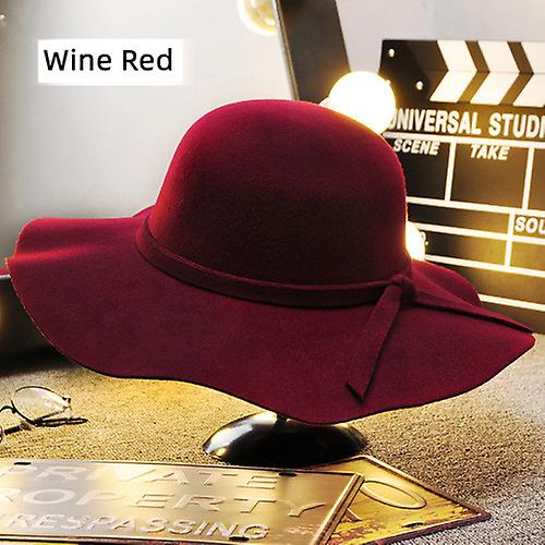 Vintage Women Wide Brim Floppy Warm Wool-look/effect Hat Fruugo QA