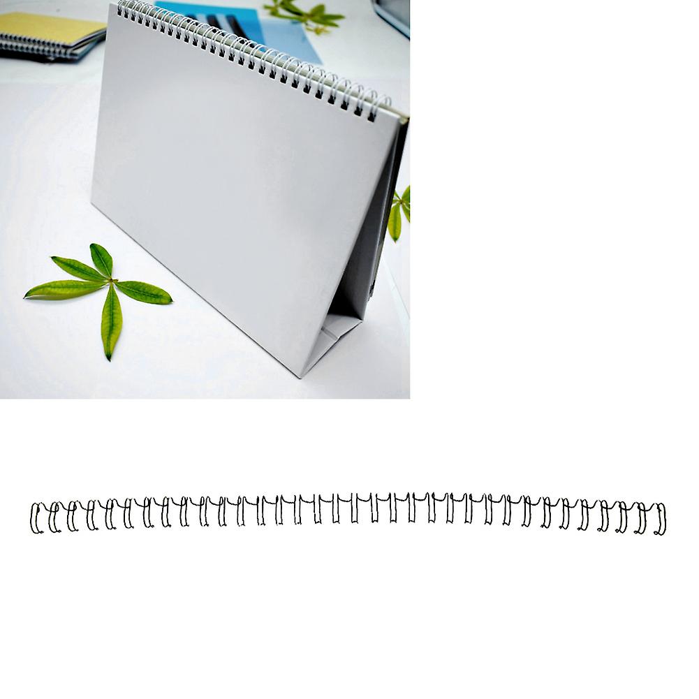 100PCS 9.5mm Black A4 34 Teeth 3:1 Double Loop Wire Binding