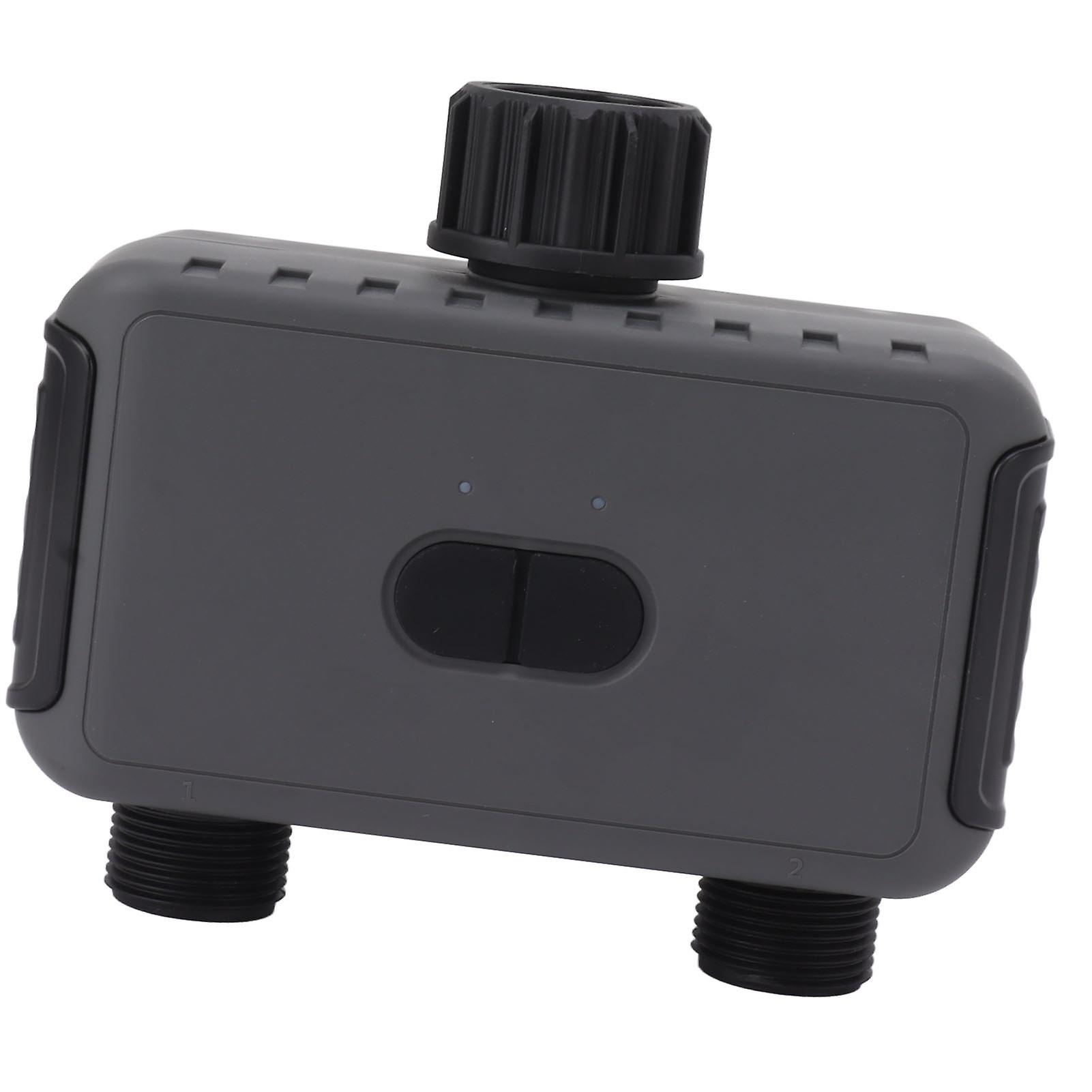 Smart Water Timer 2 Outlets WiFi Sprinkler Hose Timer with APP Control Timing Irrigation Mode Hose Watering Timer 100‑240V EU Plug