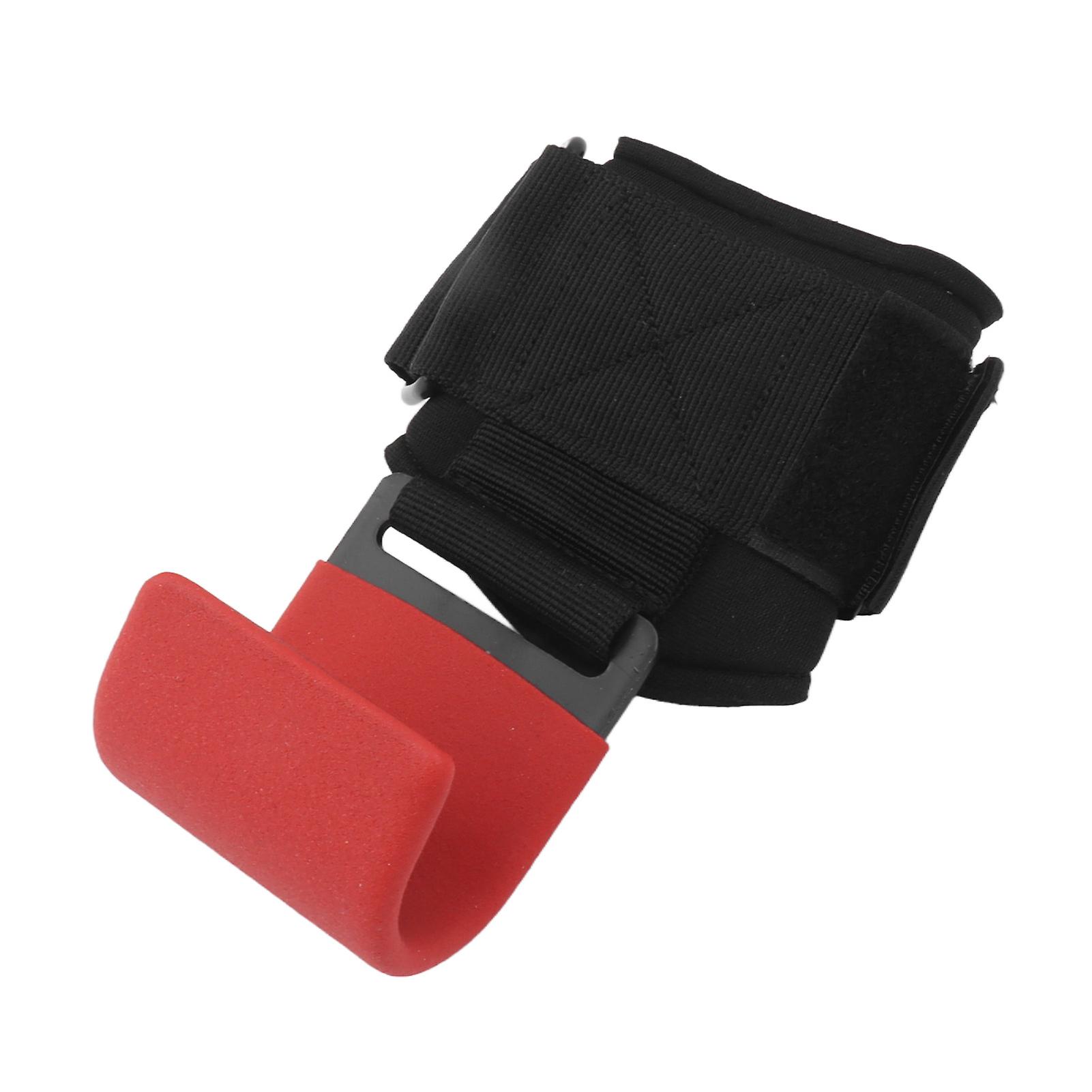 Verdant Touch Pull Up Hook Weightlifting Booster Hook Pull Up Wrist Guard, Red, Strength Training, Protective Wrist Support