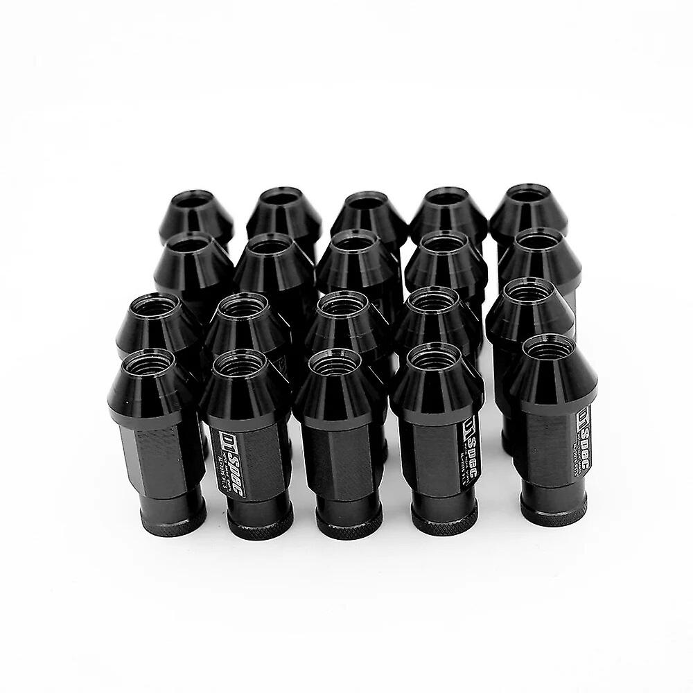 20 יחידות / חבילה D1 Spe ביצועים גלגל מירוץ מטען אגוזים בורג M12x1.5/1.25 אורך 50 מ"מ אלומיניום אוניברסלי ~ 22636