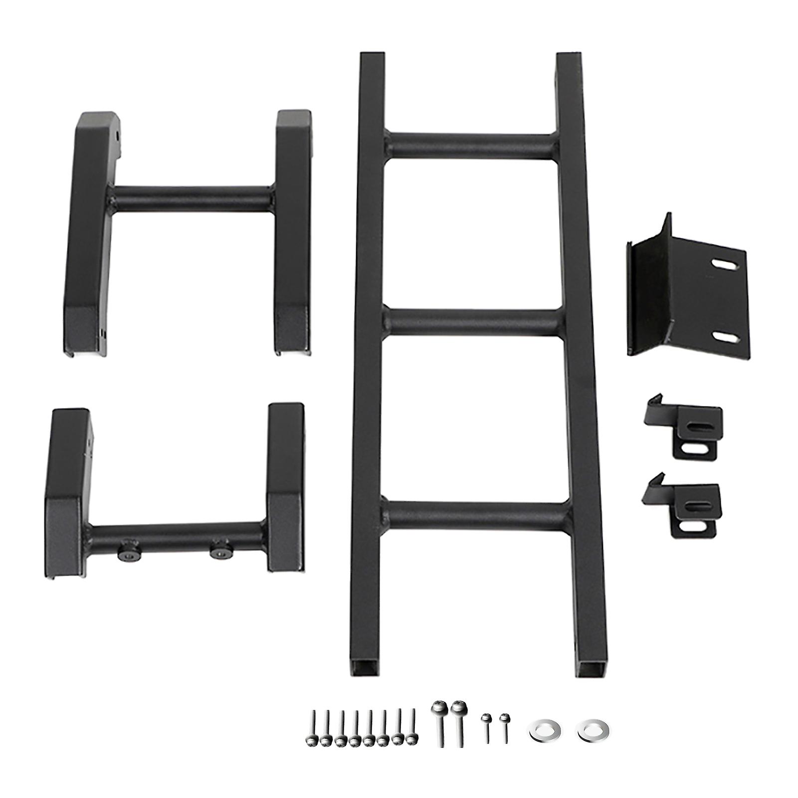 Iron Tailgate Ladders Kit,Truck Tail Door Ladder Truck Tail Door Ladder Climbing Car Rear Ladder Ultimate Reliability