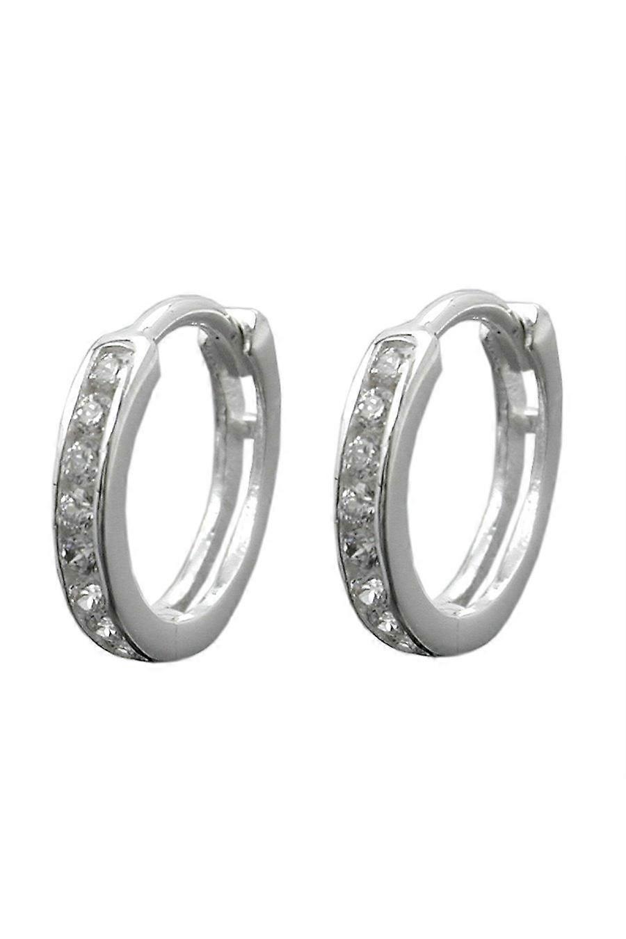 Hoop Earrings Zirconia Silver 925 - Gl91592