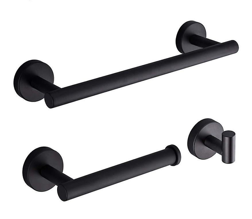 Nouveau porte-serviettes en acier inoxydable brossé / noir Betterlifefg