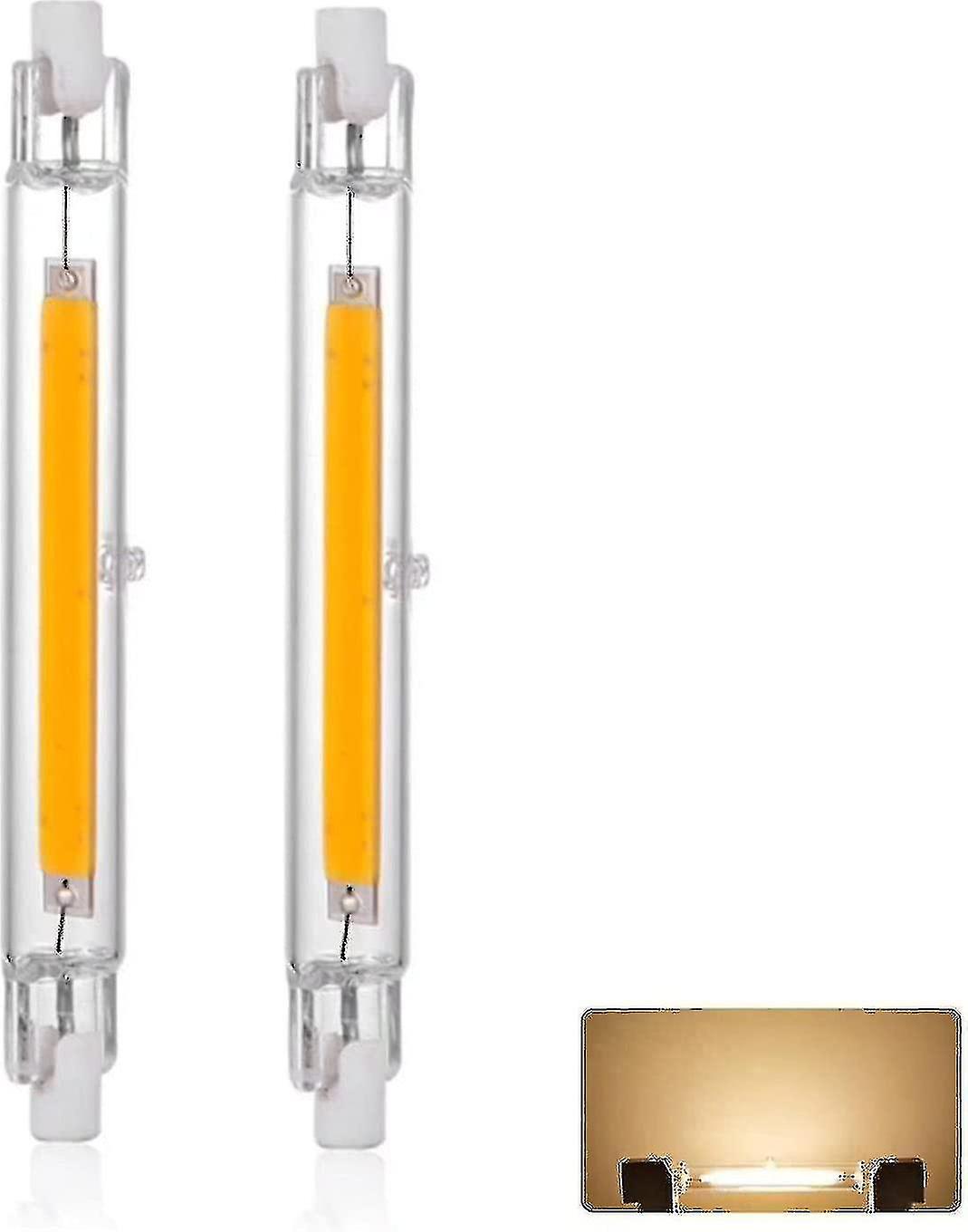 لمبة R7s LED 118 مم 30 واط قابلة للتعتيم ، أبيض دافئ 3000 كيلو 3000 لومن ، استبدال خطي J118 300 واط مصباح هالوجين ، 360-hao