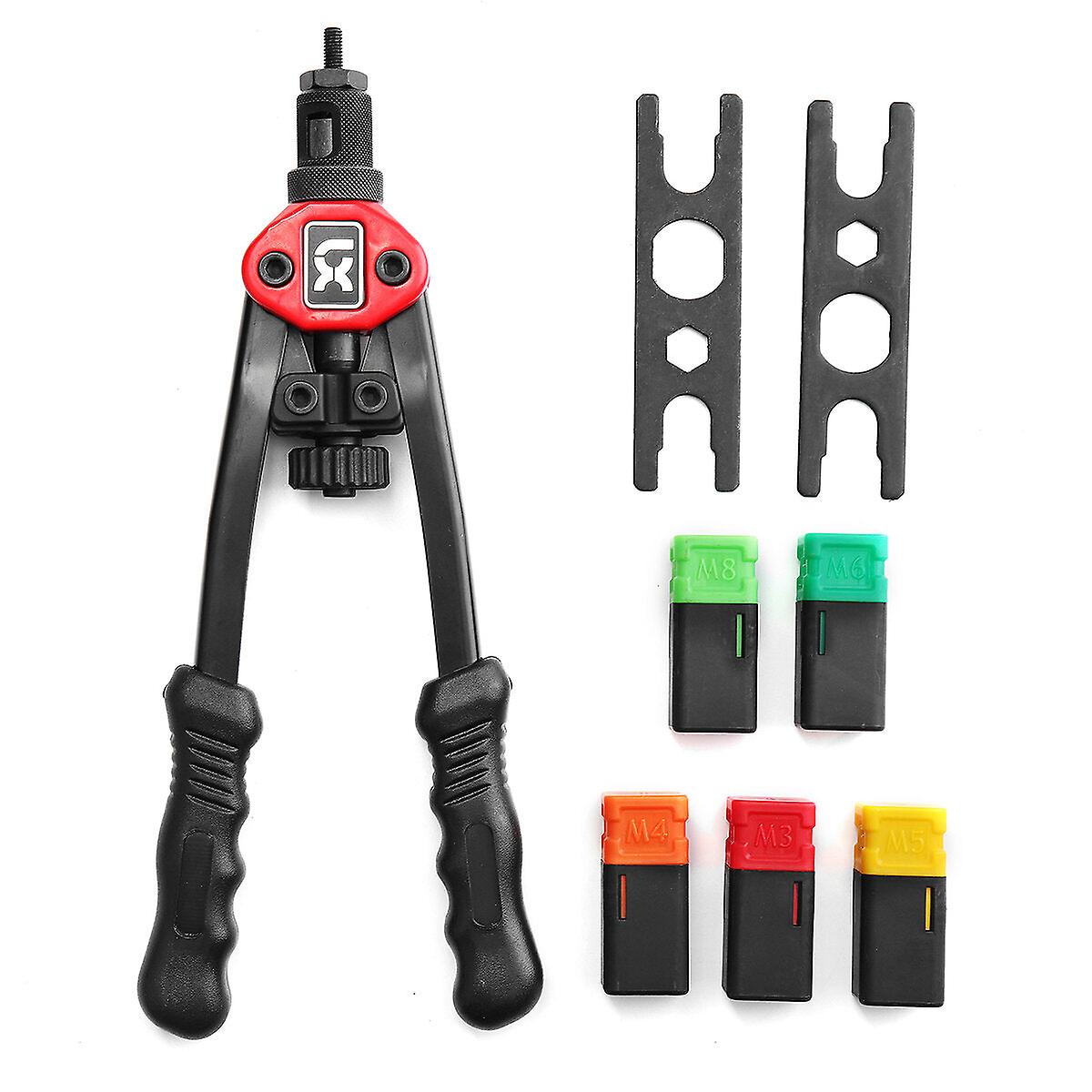 900Pcs Rivet Nut Tool Hand Riveter Gun Rivet Nut Setter Kit With Case