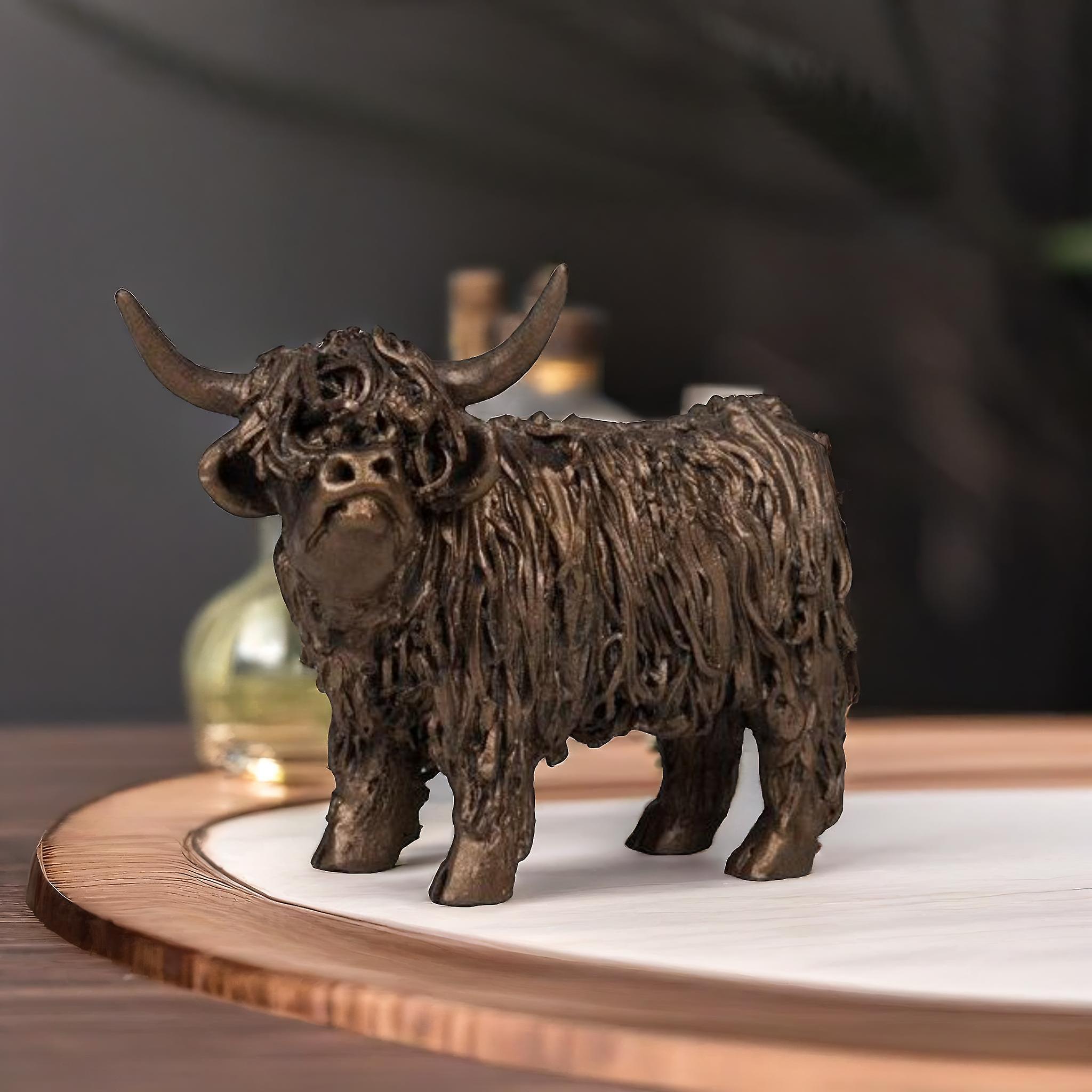Highland Cow Standing Junior Sculptures & Statues