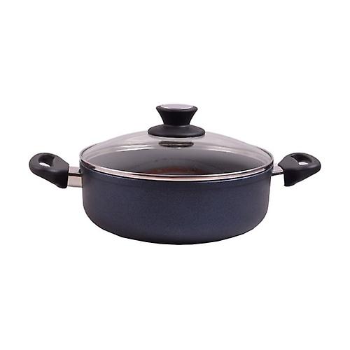 24 cm / 8 cm high induction pan 1 unit (Black)