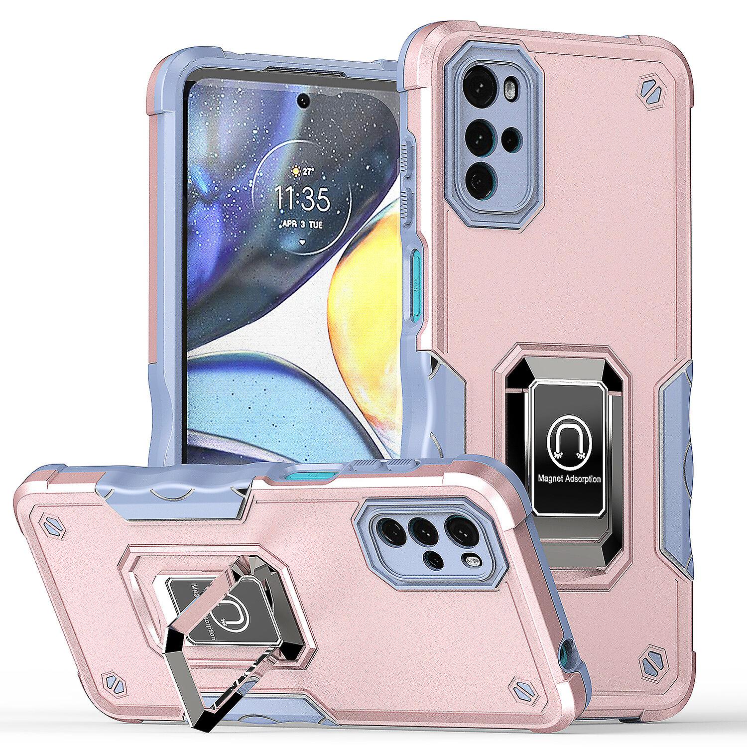 Case for Moto G22 Shockproof Magnetic With Ring Holder