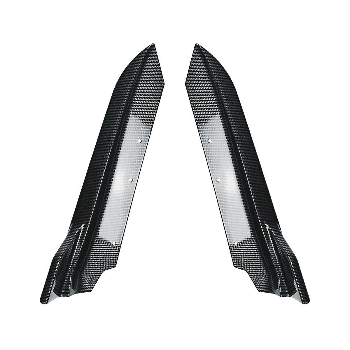 For 3 Series E90 2005-2012 Rear Bumper Lip Angle Diffuser Splitter Spoiler Protector Carbon Fiber