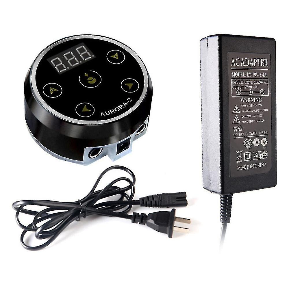 Tattoo Netzteil Aurora-2 Netzteil Bunte Spannung mit Adapter für Spule Rotary Tattoo Ma
