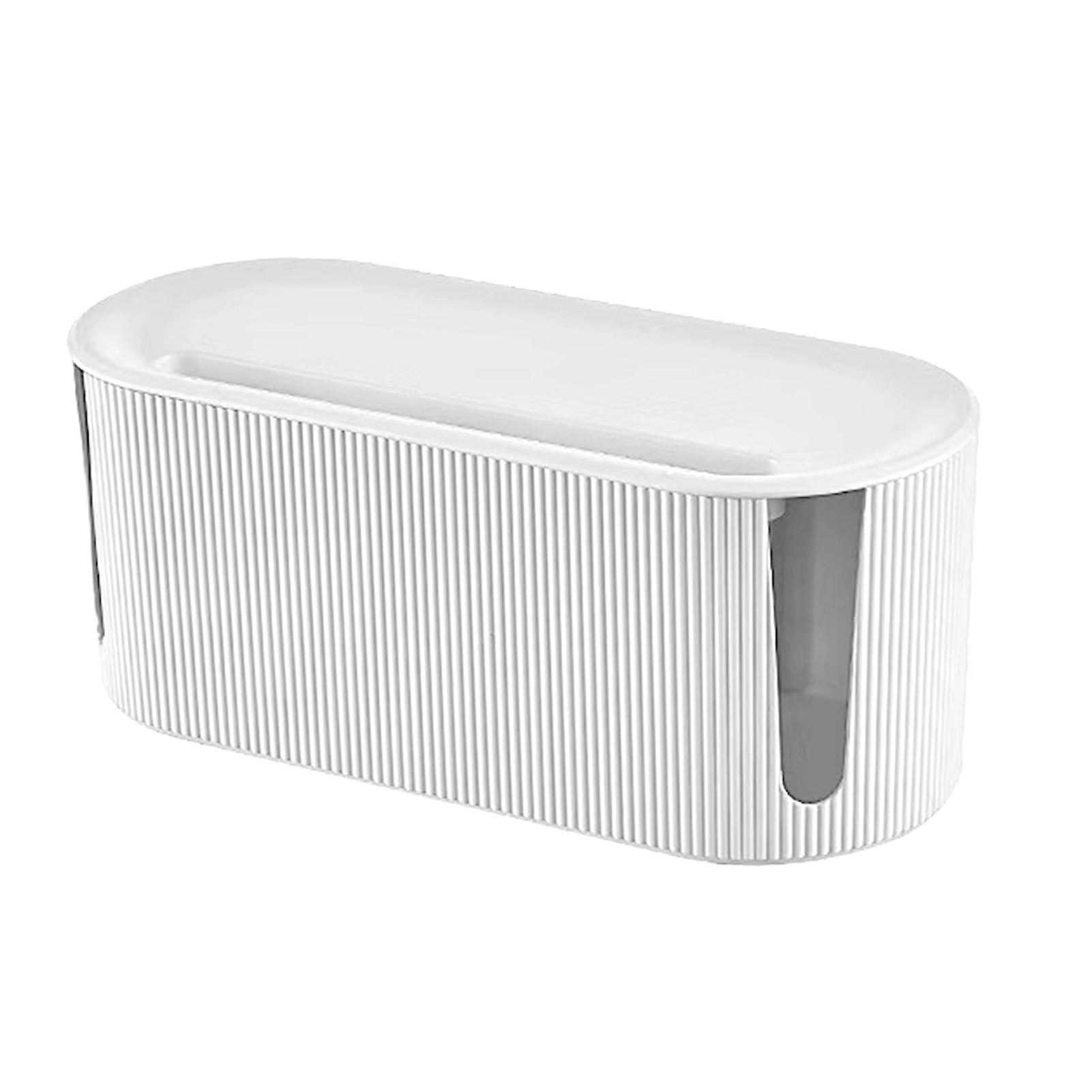 Cable Management Box Power Strip Plug Socket Organizer Multifunctional Wire Holder Case for Home Dormitory Office