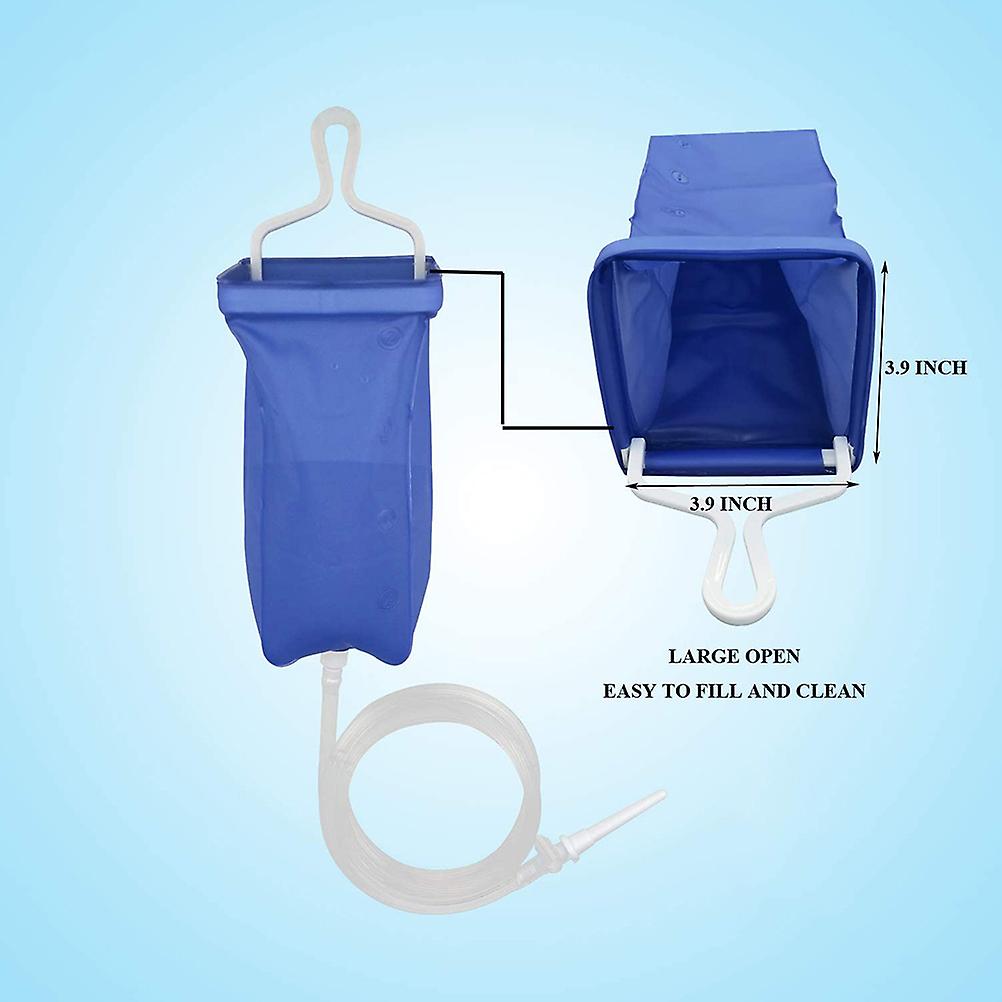 2L Enema Bag Reusable Travel Enema Kit