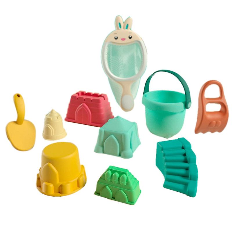 Beach Toys For Toddlers Soft Truck With Mesh Bag And Summer Water Play Game Bucket Sand Molds Tool