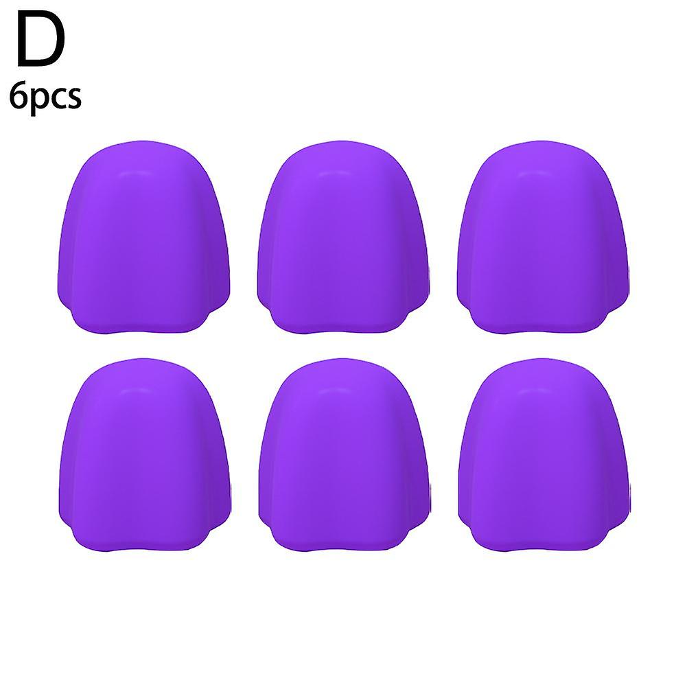 Dust Proof Toothpaste Cap Silicone Self-Closing Toothpaste Tube Squeezer 6pcs