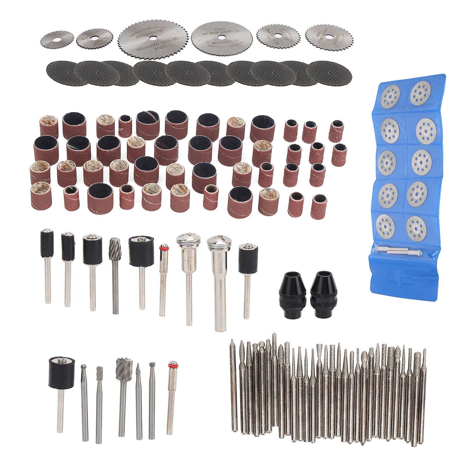 121Pcs Electric Sander Accessories High Speed Steel Small Circular Saw Blade Sandpaper Kit