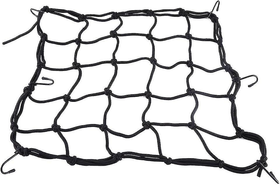 Bike Motorcycle Luggage Net Helmet Net Luggage Bag with 6 Adjustable Hooks Transport Net for Attachm