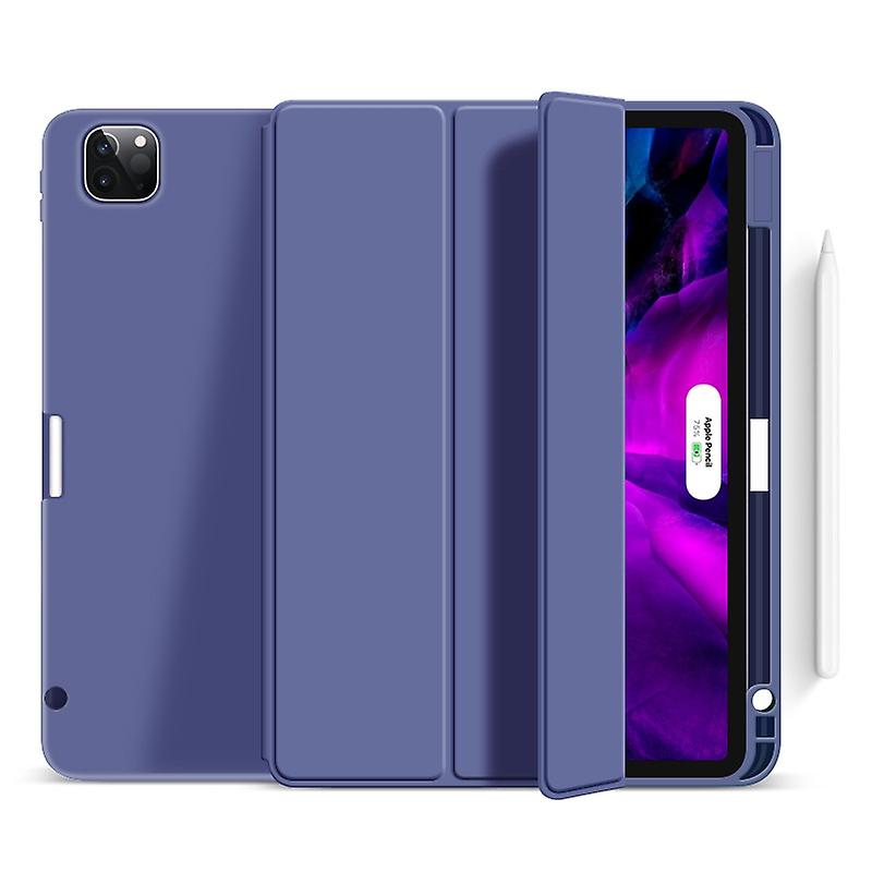 Compatible with iPad Pro 13 Inch Case 2024 with Pencil Holder, Soft TPU Back Cover with Smart Trifol