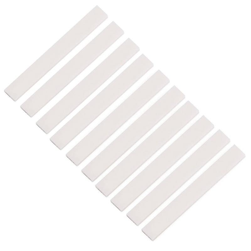 10pcs Bone Guitar String Bridge Saddle Blanks For Acoustic Classical Guitar Mandolin Banjo Ukulele