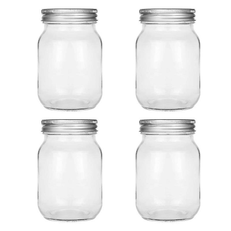 4pcs Mason Jar avec couvercles