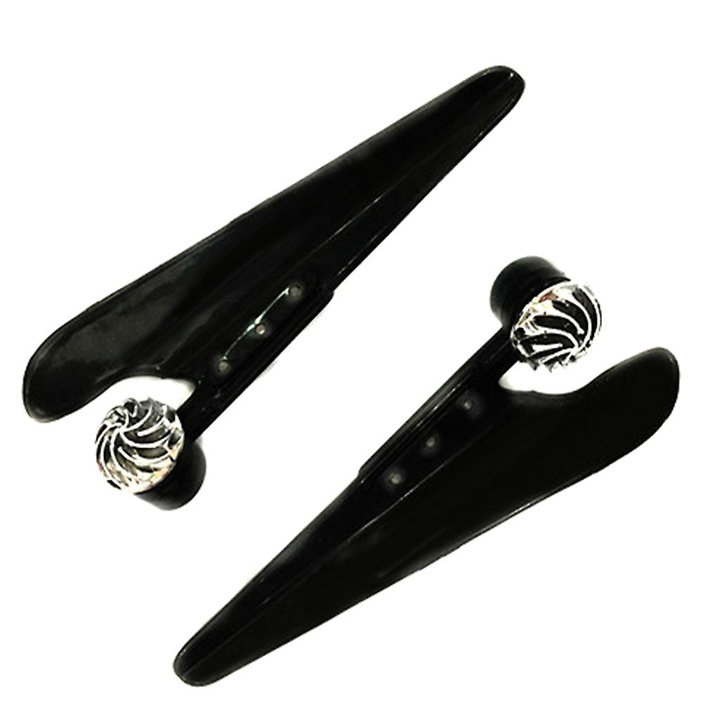 2PCS Wind Powered Car Front Windscreen Wiper LED Light Decorative Lamp