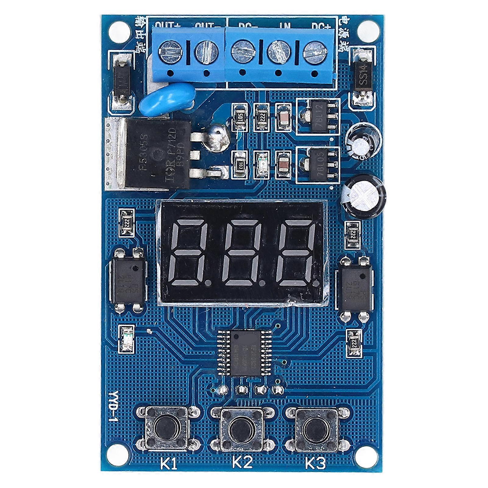 MOS Tube Control Board Adjustable Trigger Cycle Delay Switch Module Optocoupler Isolation E7A4