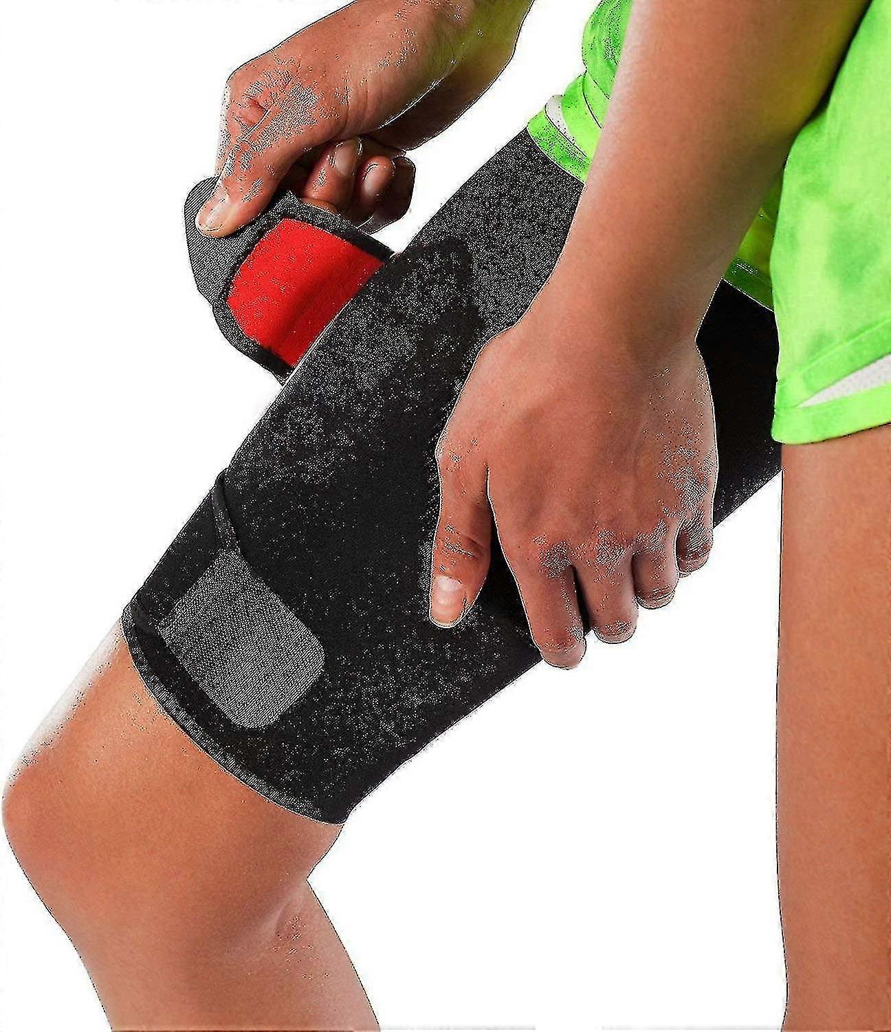 Adjustable Thigh Brace Support,unisex Breathable Neoprene Non-slip Hamstring Compression Sleeve