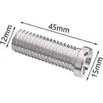 2 Stuks 304 Roestvrij Staal Gootsteen Spoelschot Schroefdraad Afval Zeef Schroef Connector M1245mm Gootsteen Bout Schroef Voor Bassin Gootsteen Zeef Plug