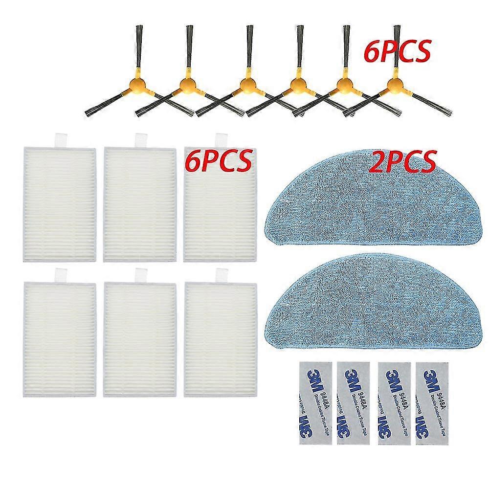 Side Brush Hepa Filter Mop Cloth For Proscenic 800t 820s For Liectroux C30b Vacuum Cleaner Cleaning