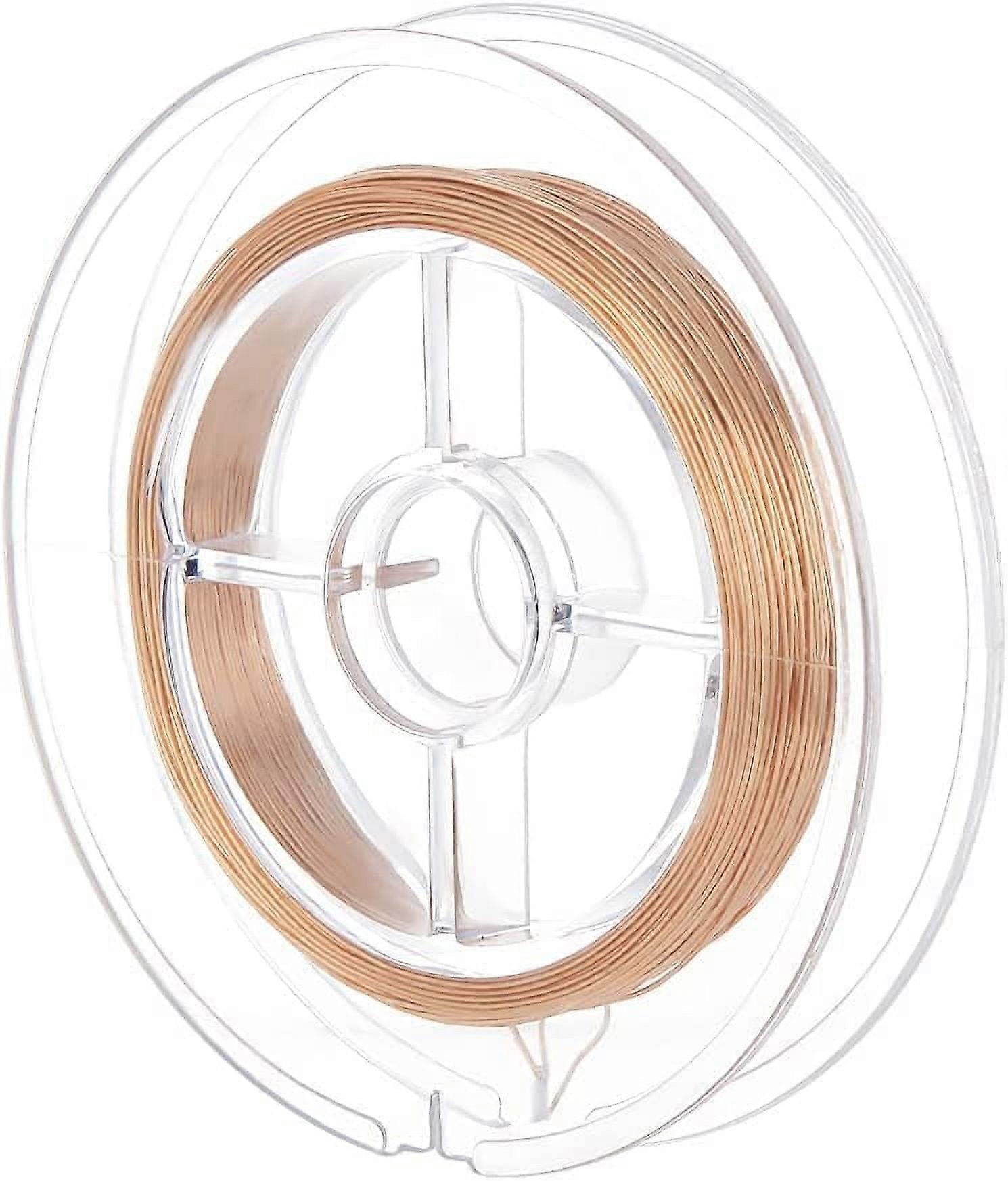 65ft 24 Gauge Real 14K Gold Plated Wire Golden Copper Beading Wire for Bracelet Necklace Charm Beading