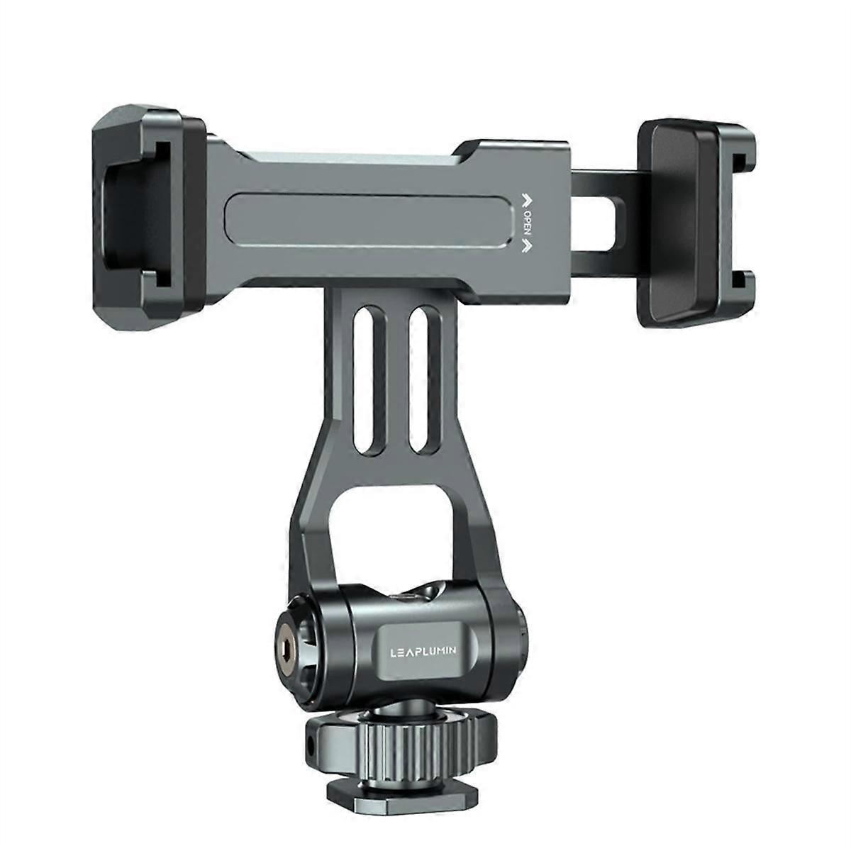 Camera Hot Shoe Phone Holder Monitor Tripod Adapter with Dual Cold Shoe for DSLR Camera Mic Fill Light B