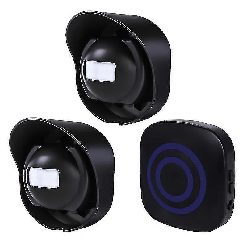 Wireless Driveway Alarm Waterproof Outdoor Motion Sensor Alarm 1 Receiver 2 Transmitters With 38 Chi