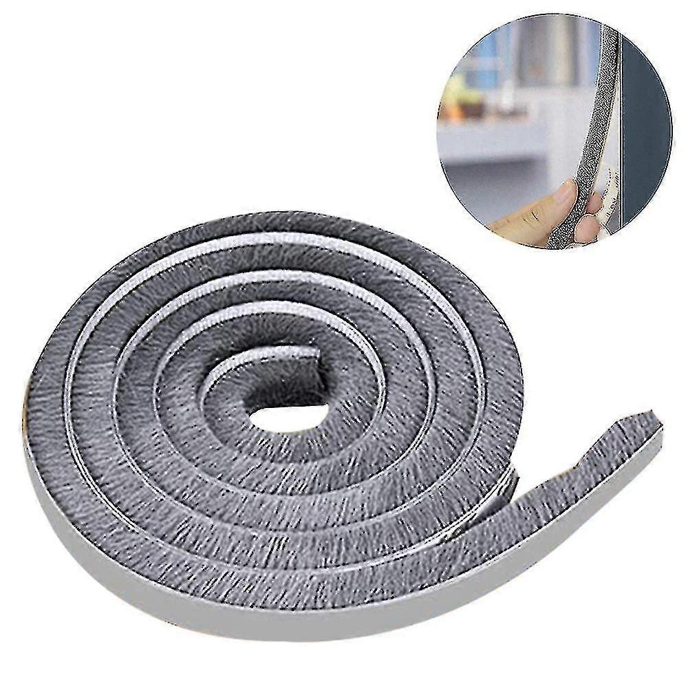 Brush Seal Weatherstripping For Window And Door ,self-adhegrey(9*23mm,5m) - CHUN
