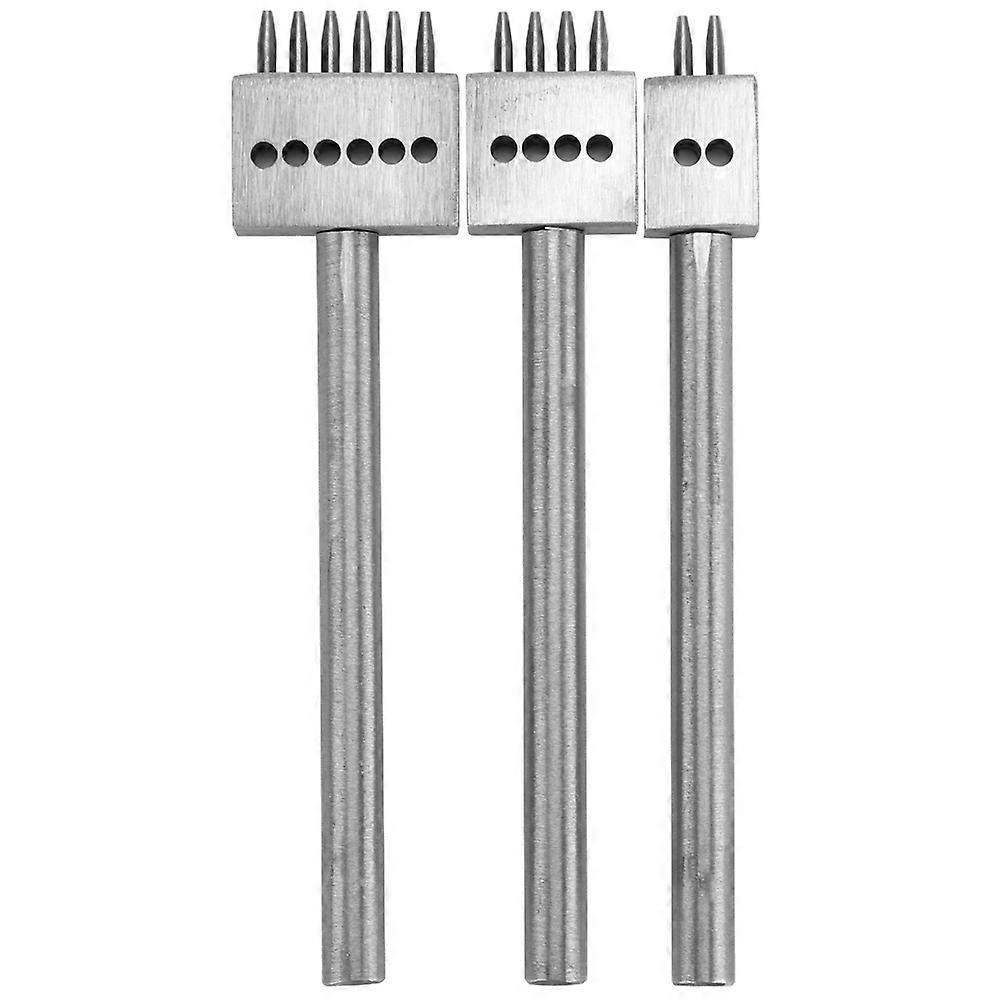 3pcs Prong Craft Stitching Hole Punch Tool Prong DIY χέρι &# 8209; έκανε ράψιμο κορδόνια εργαλείο χειροτεχνίας