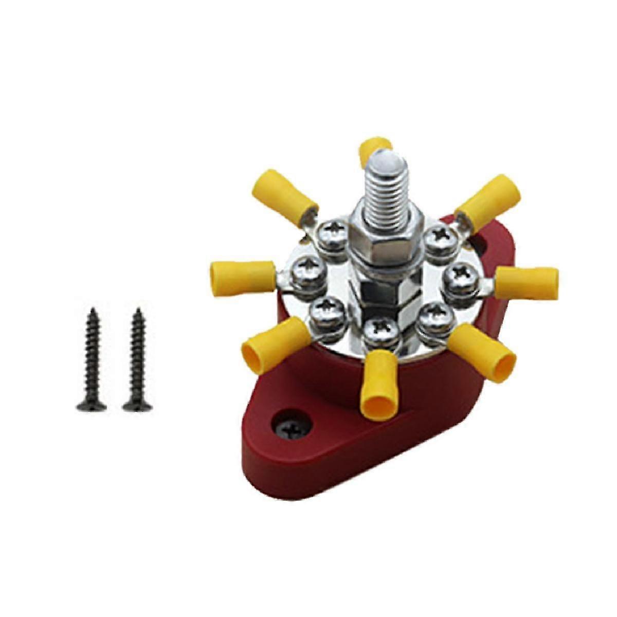 For Line Modification Accessories,red Bus Bar 180a High-current Terminal Post Without Cover Studs