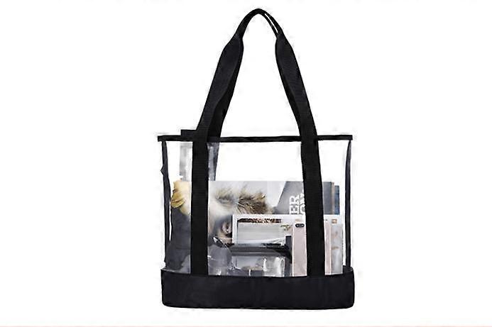 Clear Tote Bags for Work, Beach, Stadium, Security Approved With Zipper Closure
