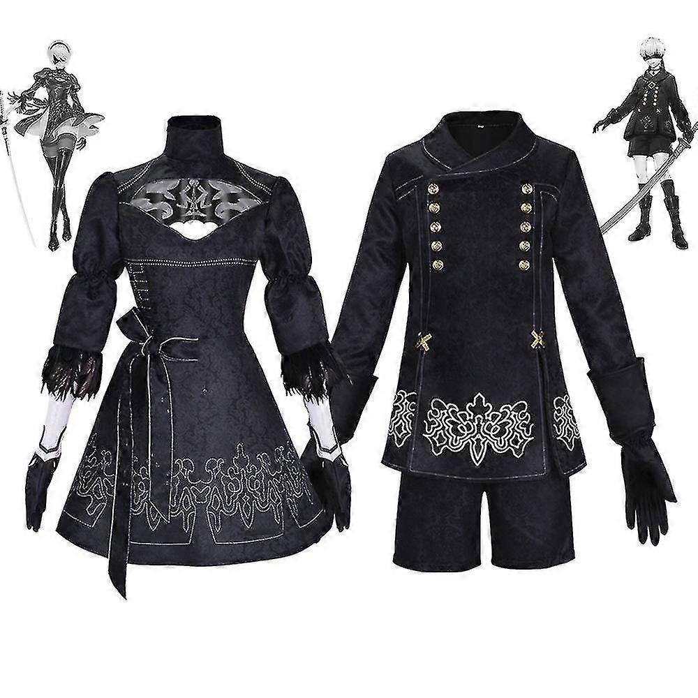Nier Automata Yorha 2b Cosplay Costumes Anime Nier 2b Sexy Dress Vestido Role Play Clothing Uniform Halloween Costumes