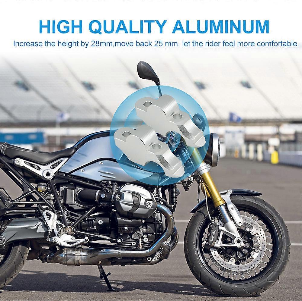 Rehausseurs De Guidon CNC 28 Mm R NineT / R9T / Scrambler – Position Plus Droite & Confortable