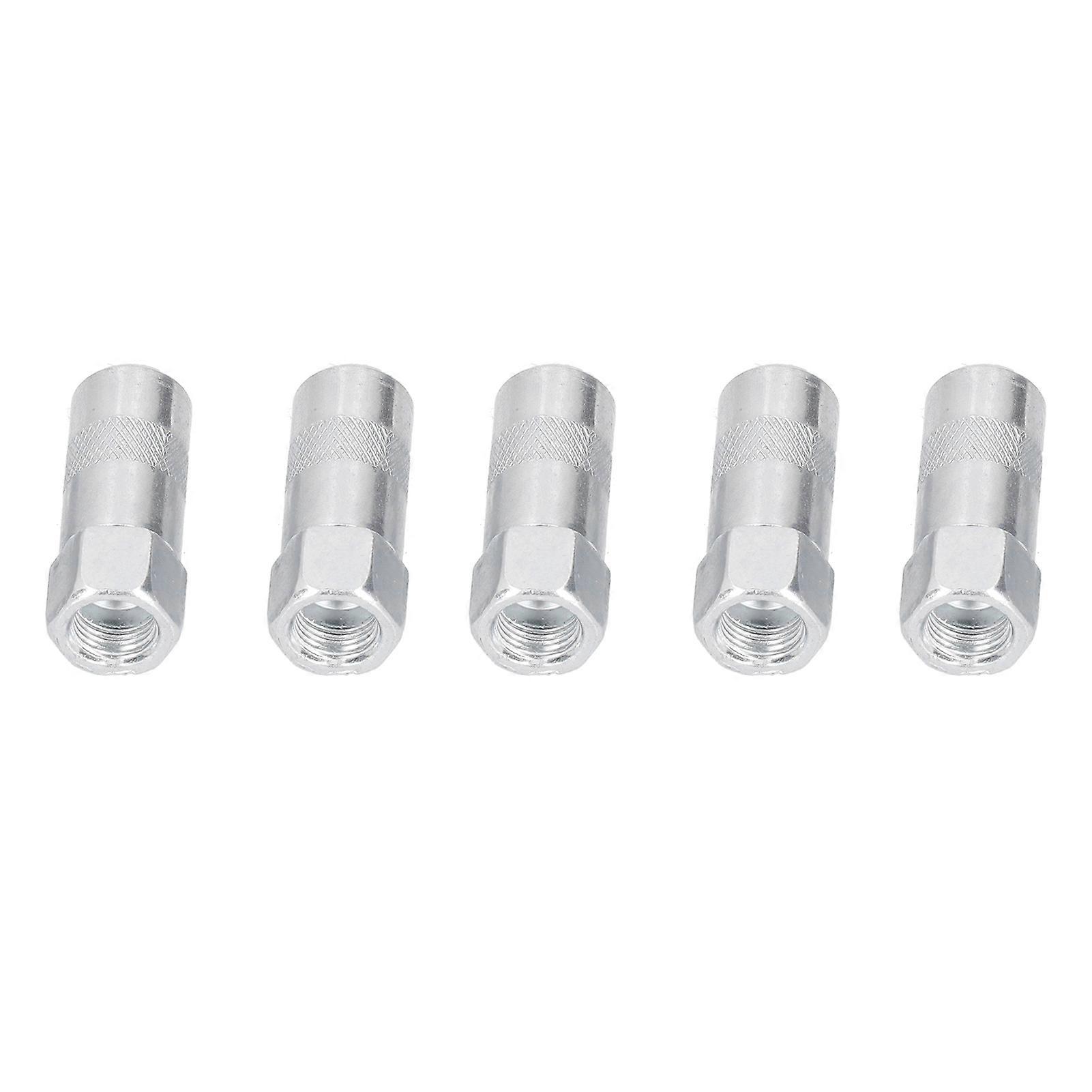 5Pcs Grease Gun Coupler Tightly Bite Durable WearResistant Grease Gun Flat Nozzle for Equipment Maintenance
