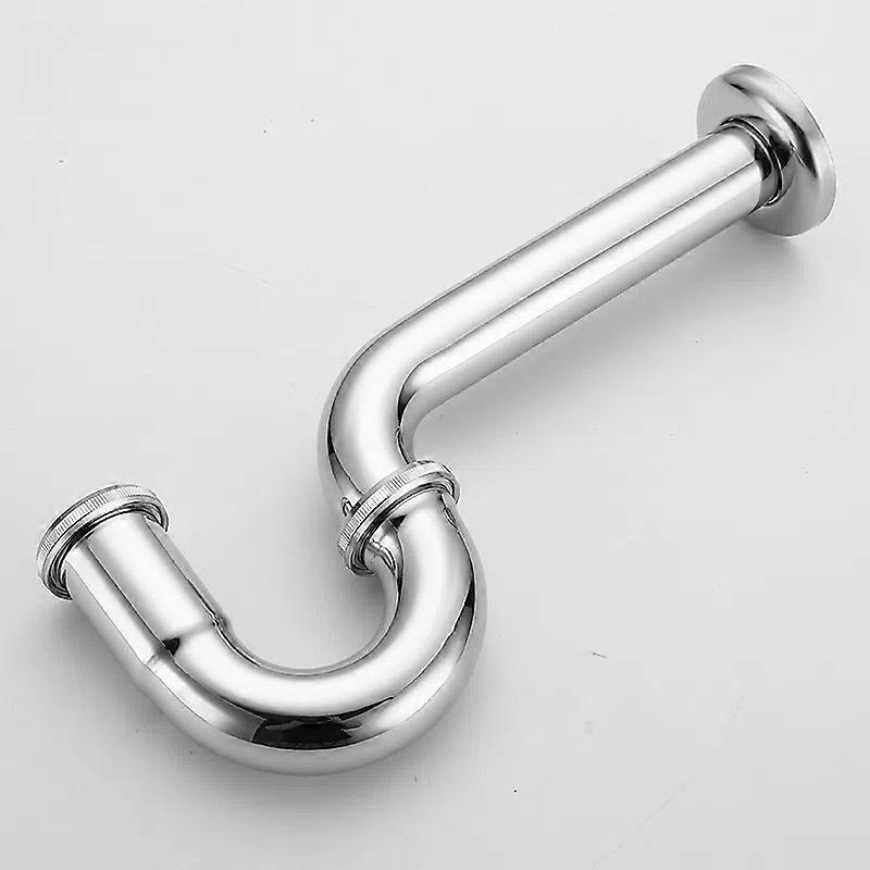 INF Rostfritt stål P-Trap väggavloppsrör