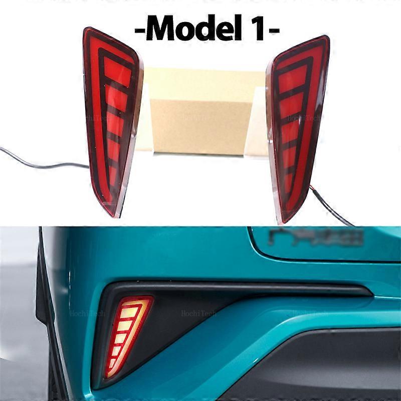 Car Flashing LED Reflector Lamp Rear Fog Lamp Rear Bumper Brake Light for Toyota C-HR CHR 2016-2020