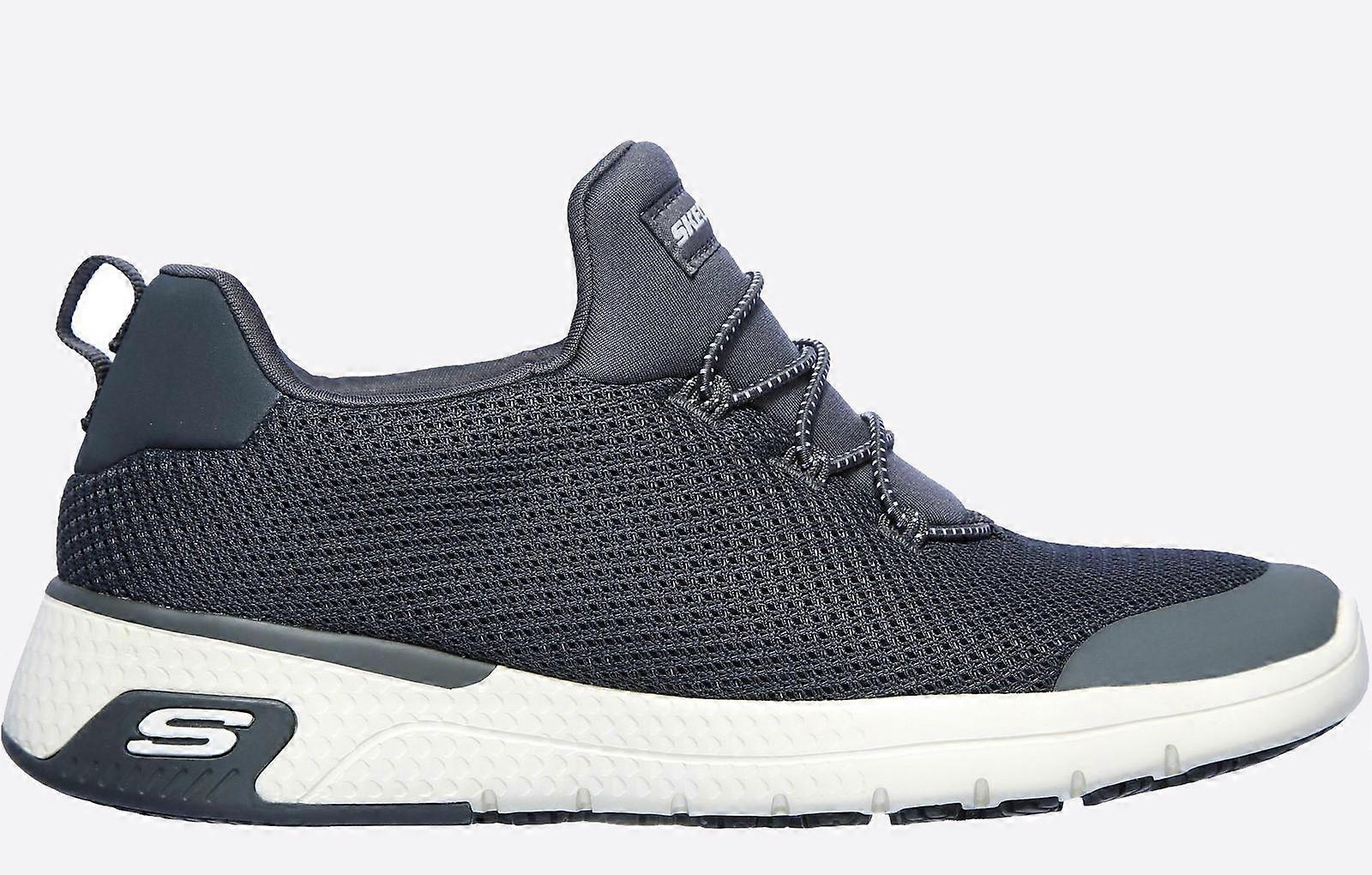 Skechers Marsing Waiola MEMORY FOAM Trainers Charcoal