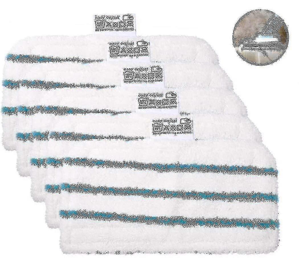 5 Washable Microfiber Pads For Black & Decker Steam Mops