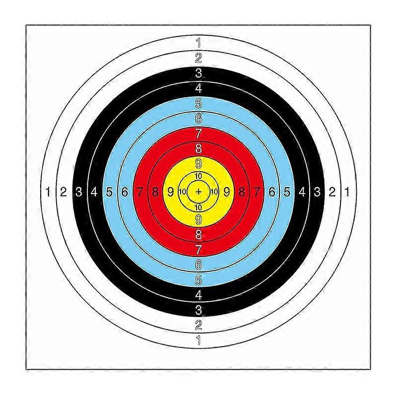 25pcs Archery Targets, 10 Rings 16 x 16 inches Paper Archery Target Targets Paper Standard Archery for Target Practice