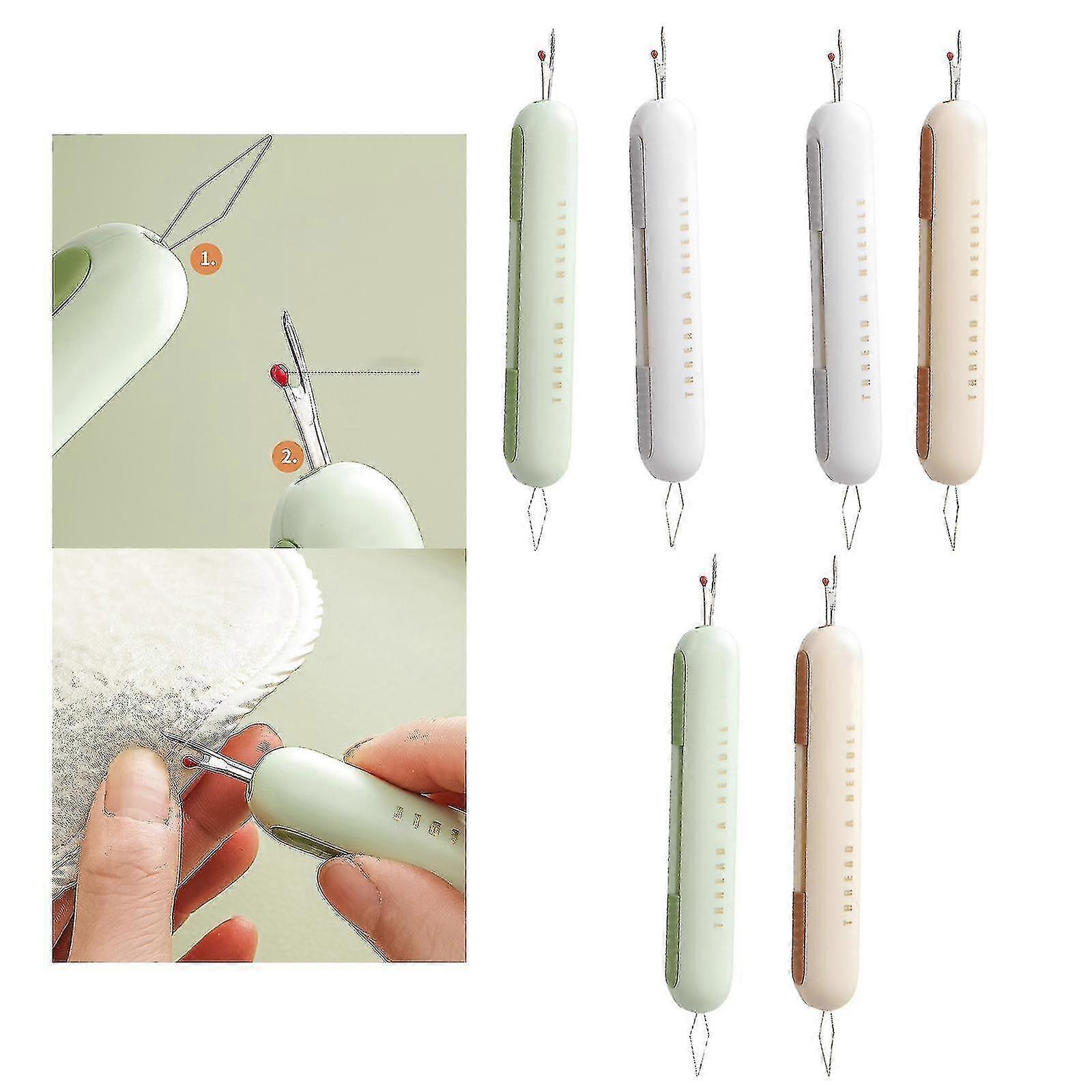 2 In 1 Needle Threader Seam Ripper, Needle Threading Seam Kit Seam Ripper Tool