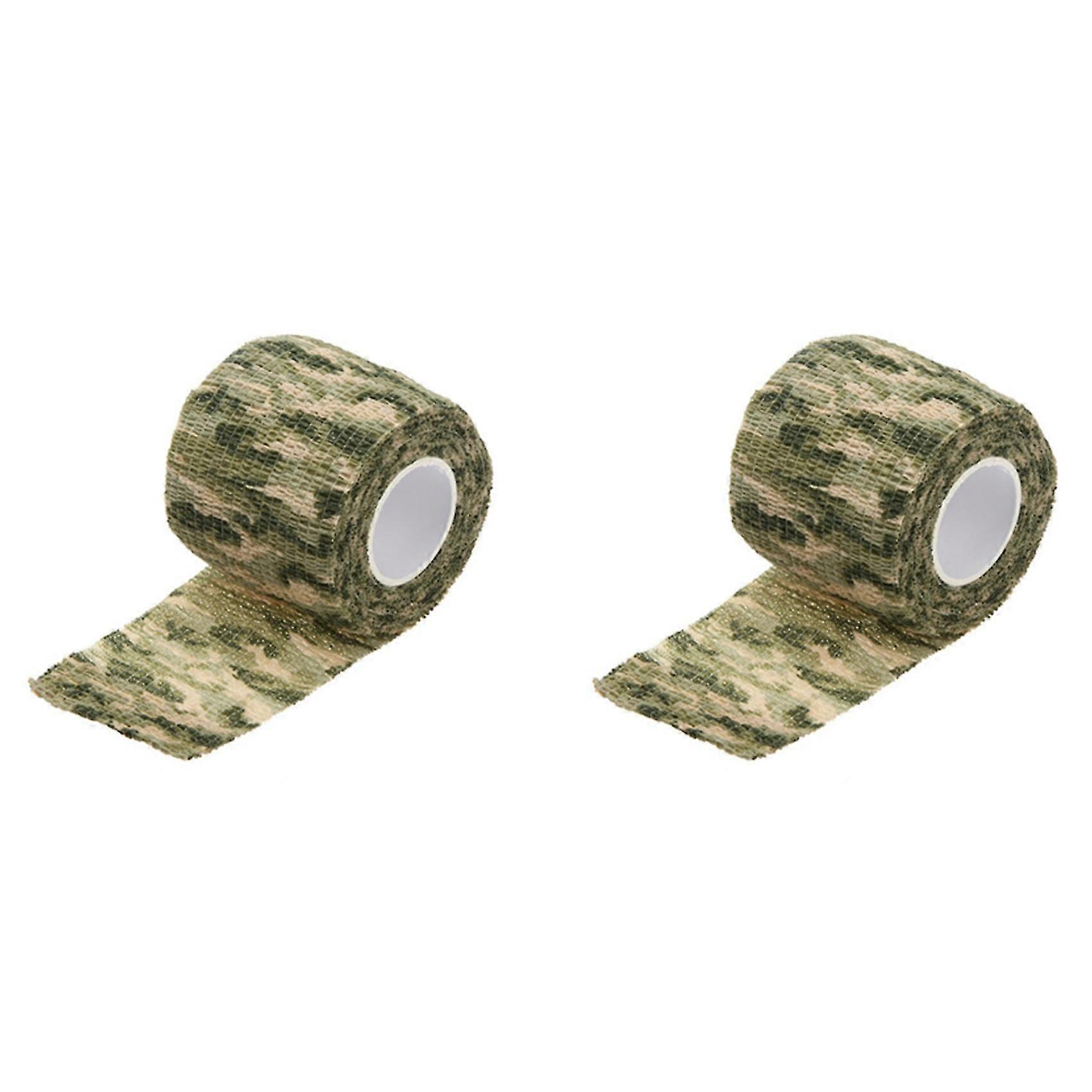 2x utomhuscykling Camo Wrap Jakt Kamouflage Stealth Tape Camo 2
