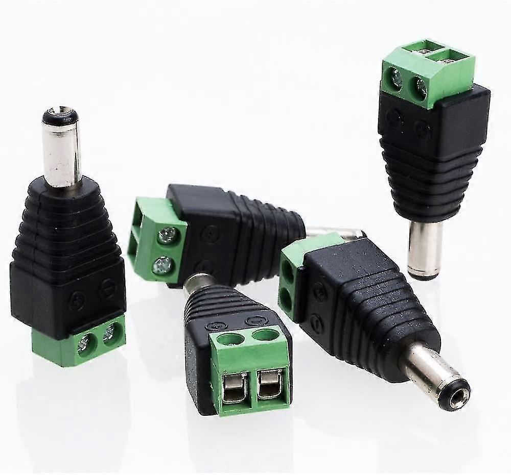 Male Dc Power Adapter 5.5mm X 2.1mm For Cctv Camera